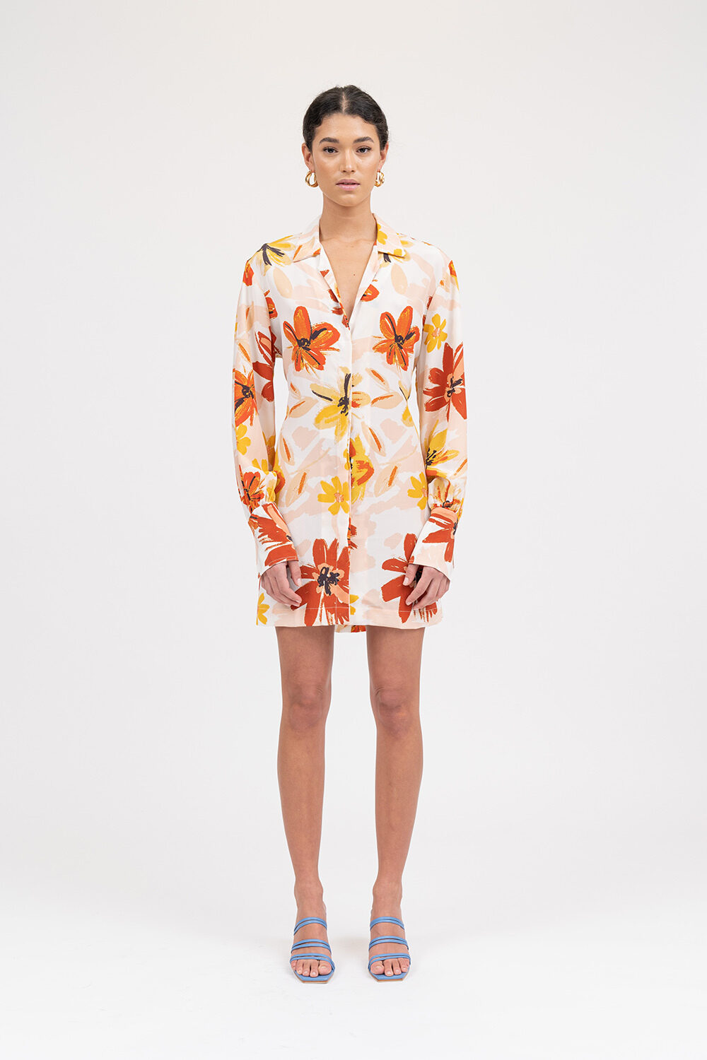 Idealistic Shirt Dress Sunburnt Floral - Sentiment Brand