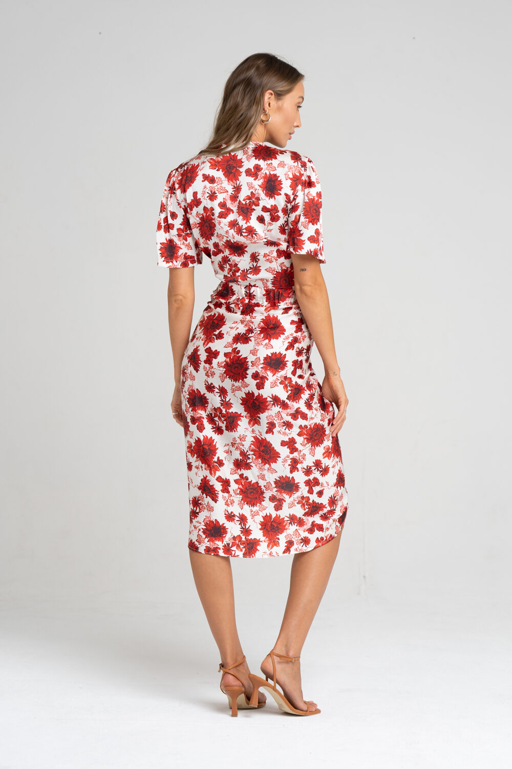 Savannah Sarong Skirt Ruby Floral - Sentiment Brand