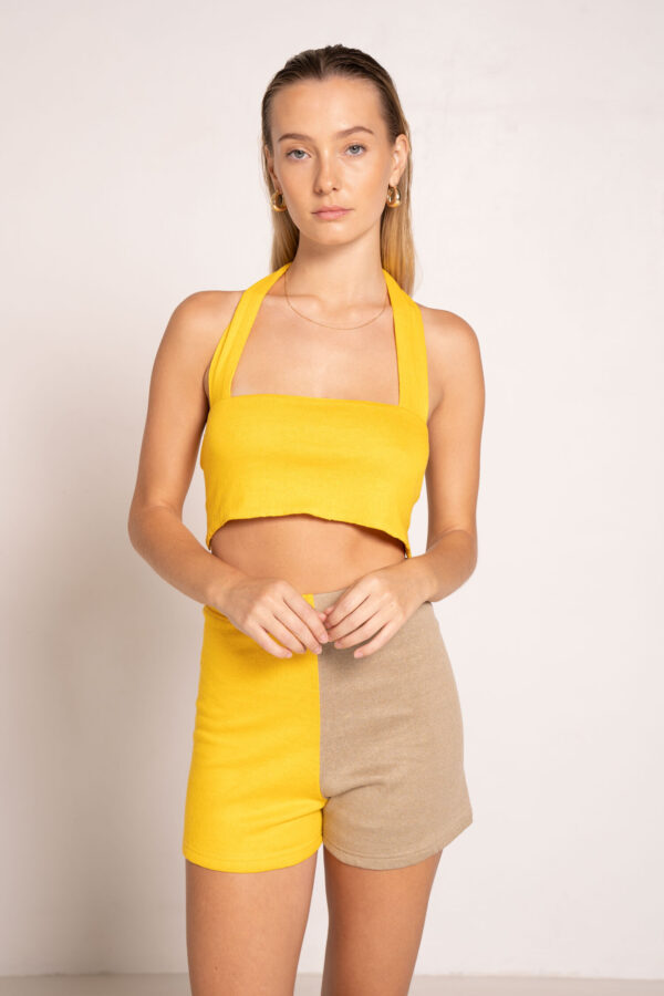 Justice Knit Halter Top Warm Yellow - Sentiment Brand